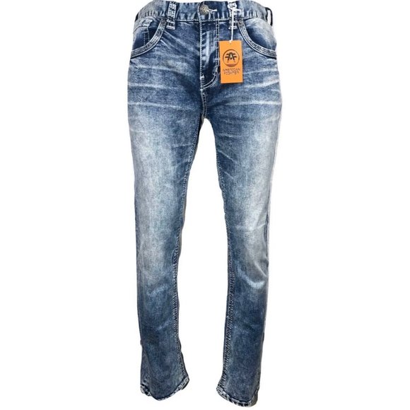 AMERICAN FIGHTER Men Denim Jeans LEGEND REVEL BRON - Picture 4 of 12